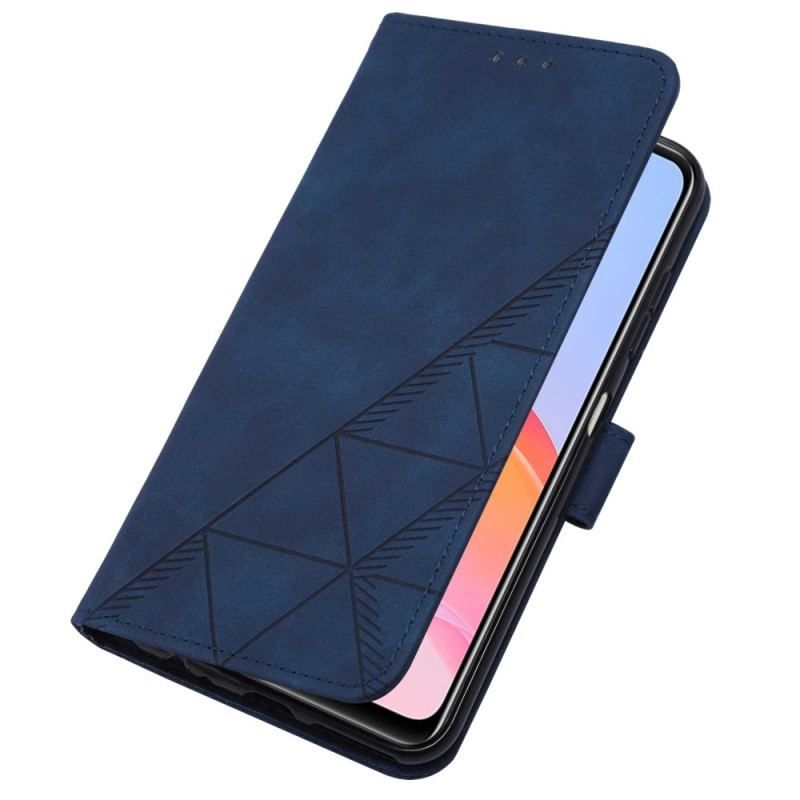 Flip Cover Vivo Y21 Pyramide Lædereffekt