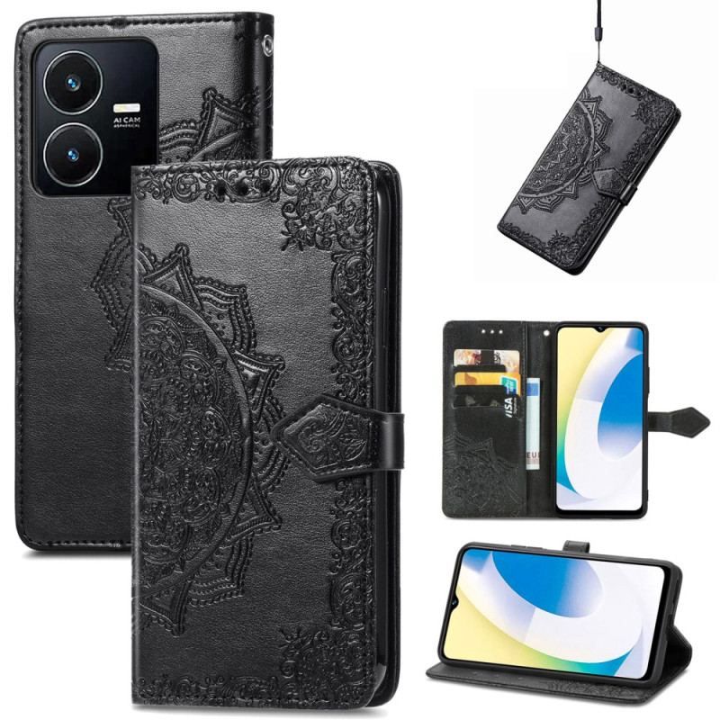 Flip Cover Vivo Y22s Barok-mandala