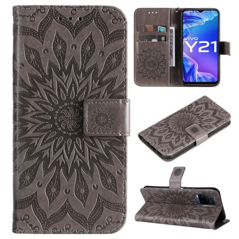 Flip Cover Vivo Y33s Med Snor Thong Sun