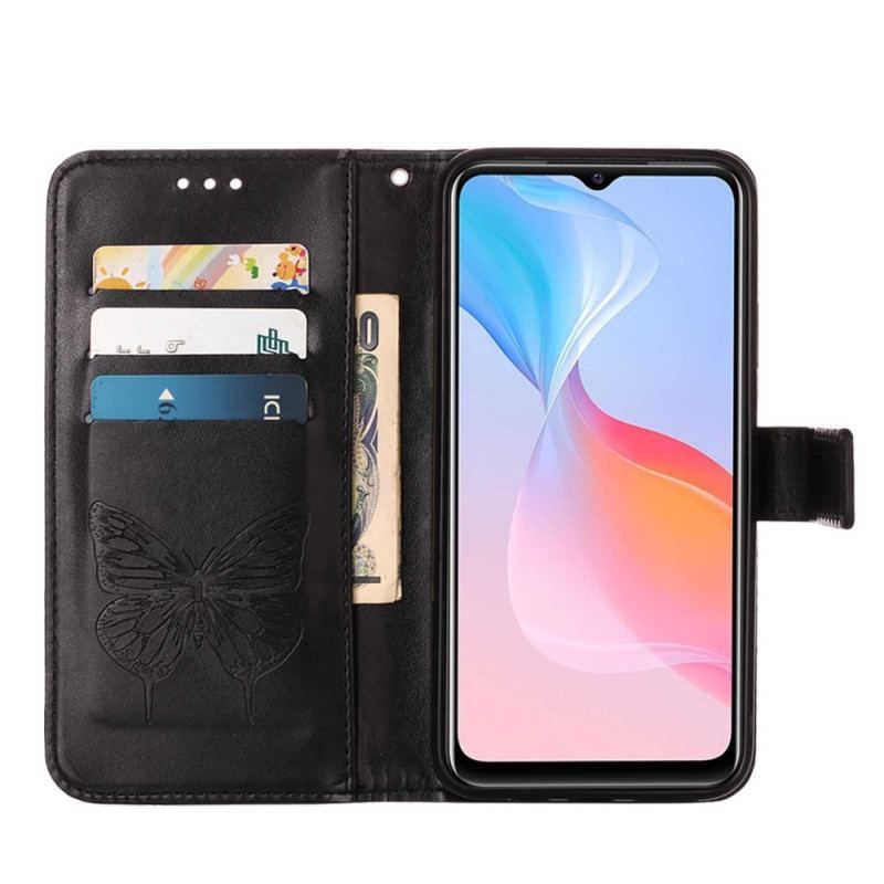 Flip Cover Vivo Y33s Sommerfugle Design