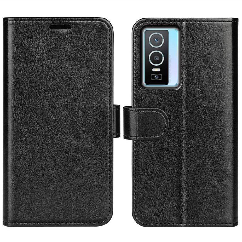 Flip Cover Vivo Y76 5G Designer Lædereffekt