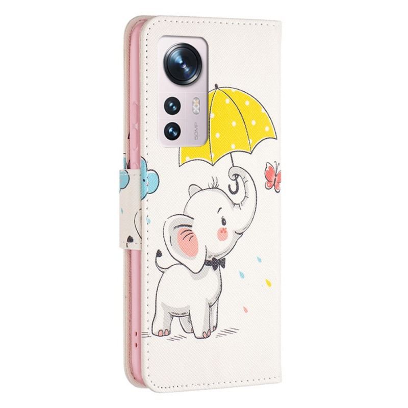 Flip Cover Xiaomi 12 / 12X Baby Elefant