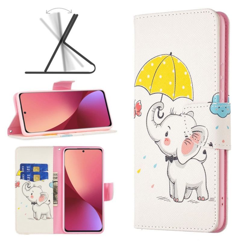 Flip Cover Xiaomi 12 / 12X Baby Elefant