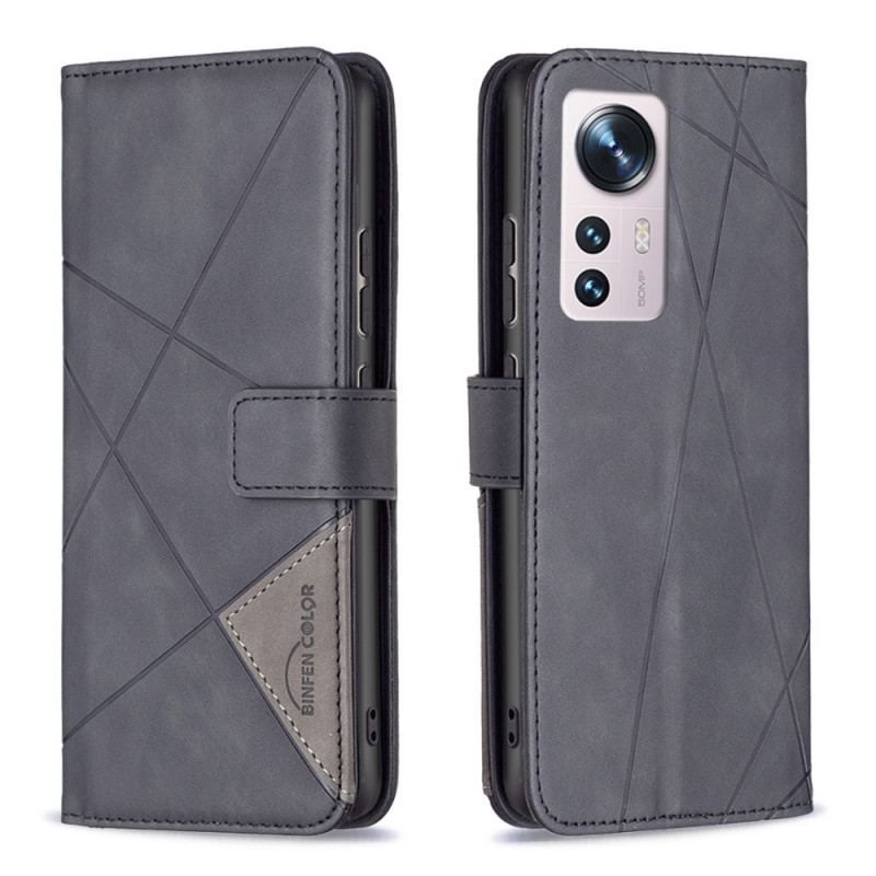 Flip Cover Xiaomi 12 / 12X Binfen Farvetrekanter