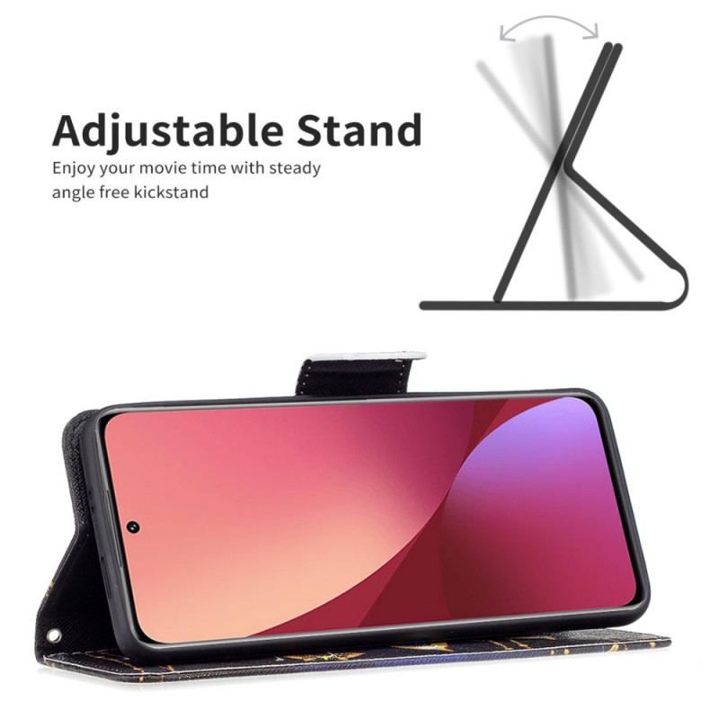 Flip Cover Xiaomi 12 / 12X Dyrebare Sommerfugle