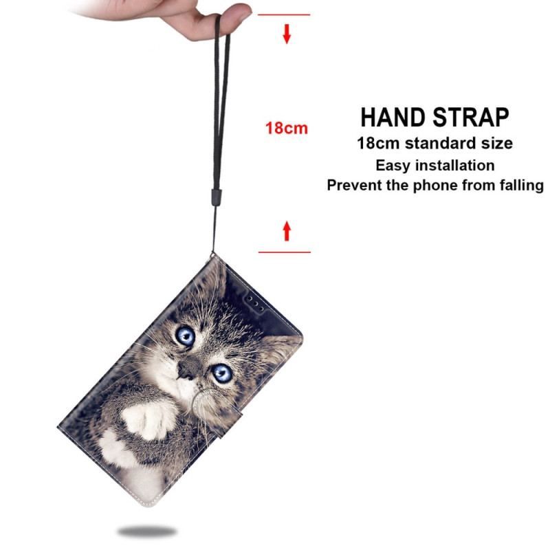 Flip Cover Xiaomi 12 / 12X Med Snor Katte Katte Thong Katte