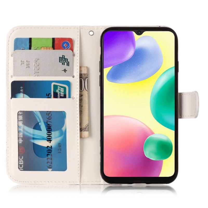 Flip Cover Xiaomi 12 Lite Med Snor Farverig Strappy Mandala