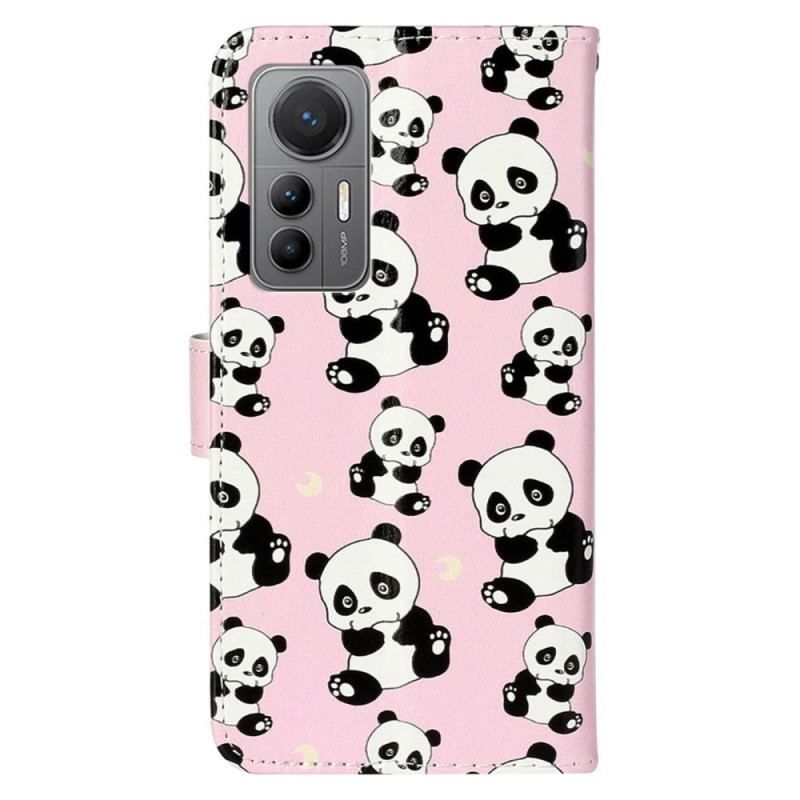 Flip Cover Xiaomi 12 Lite Med Snor Strappy Pandaer