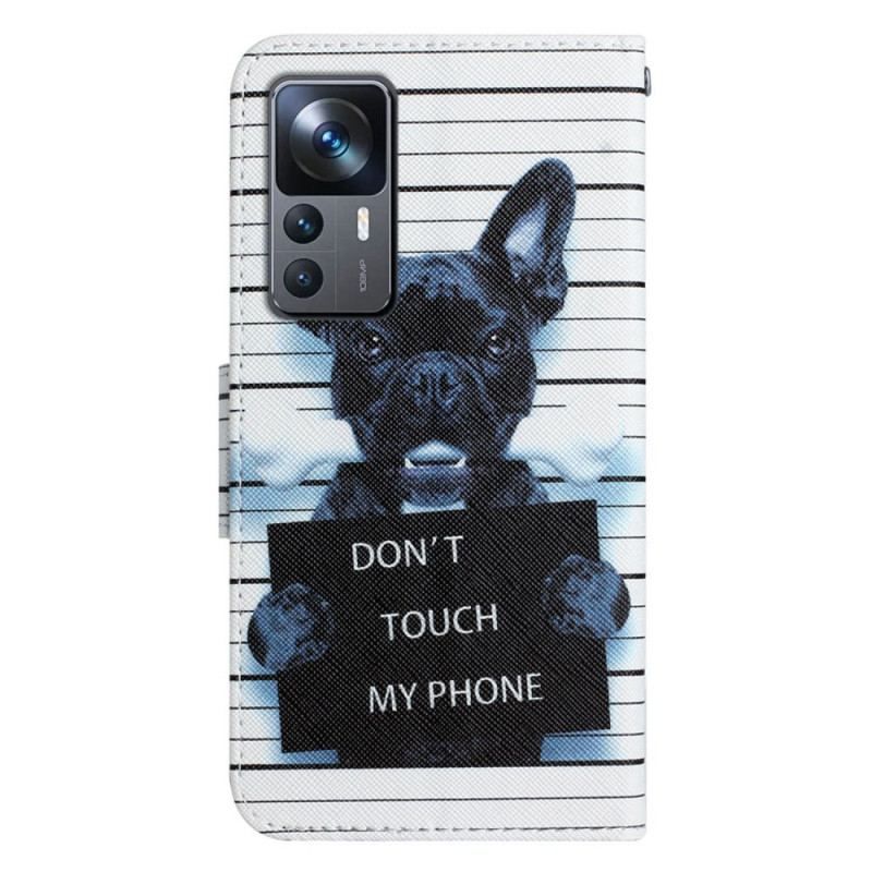 Flip Cover Xiaomi 12T / 12T Pro Hund Rør Ikke Ved Min Telefon
