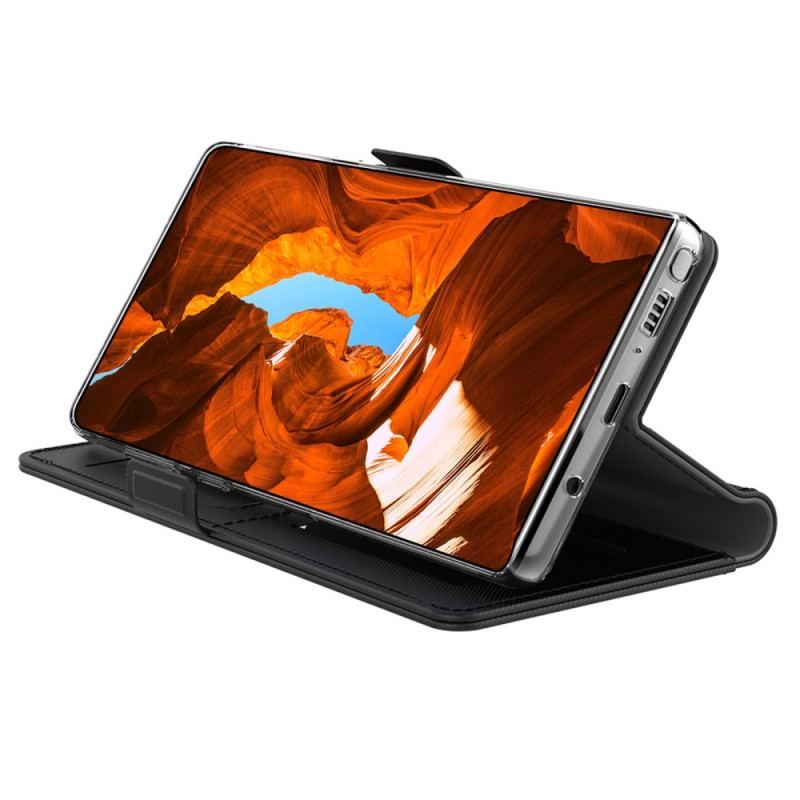 Flip Cover Xiaomi 13 Aftageligt Spejl Og Kortholder