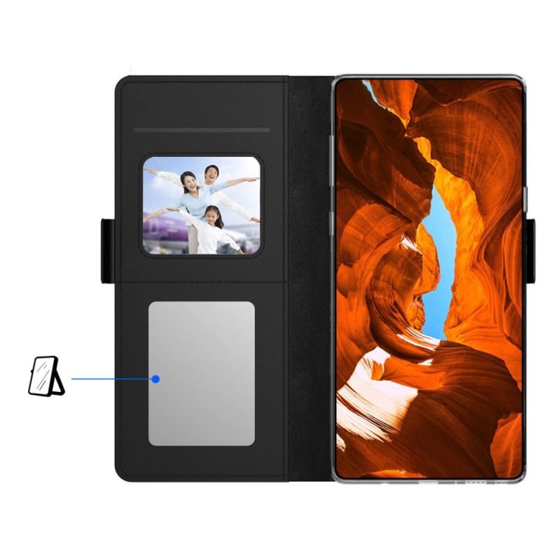 Flip Cover Xiaomi 13 Aftageligt Spejl Og Kortholder