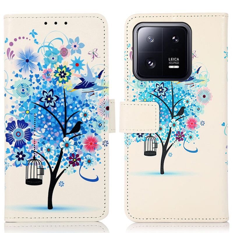 Flip Cover Xiaomi 13 Blomstrende Træ