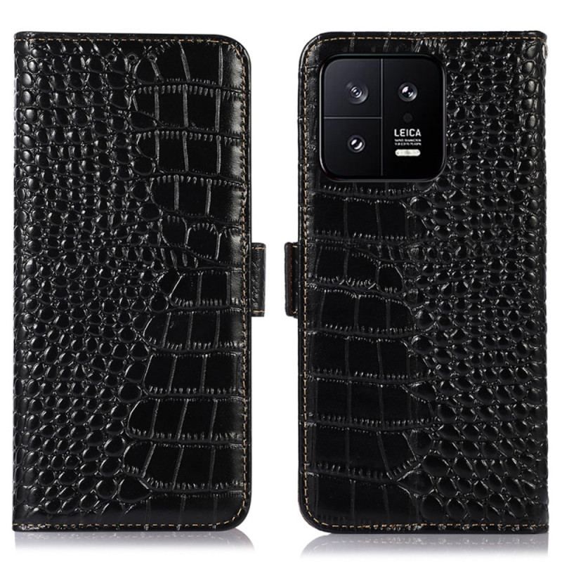 Flip Cover Xiaomi 13 Crocodile Style Rfid