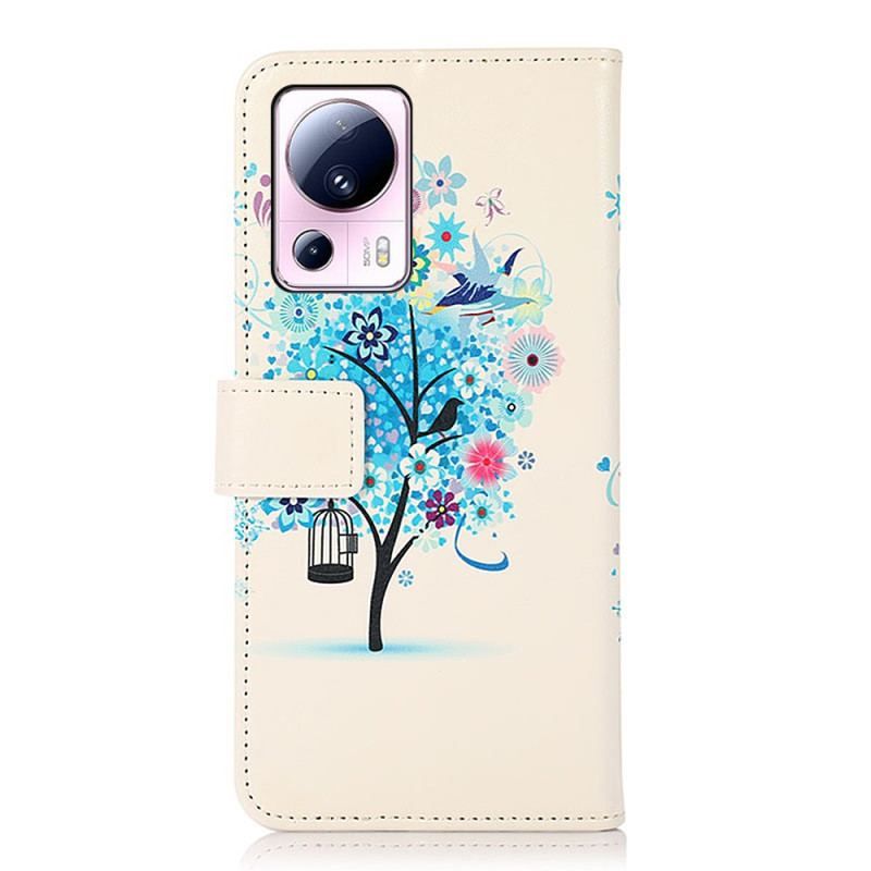 Flip Cover Xiaomi 13 Lite Blomstrende Træ