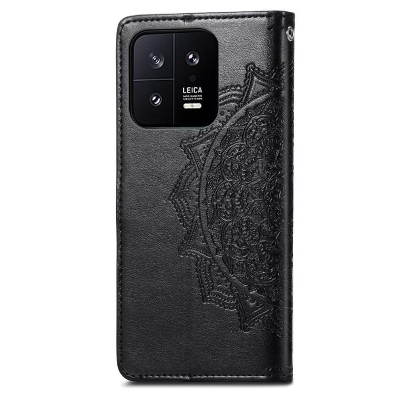 Flip Cover Xiaomi 13 Mandala Sun Med Snor