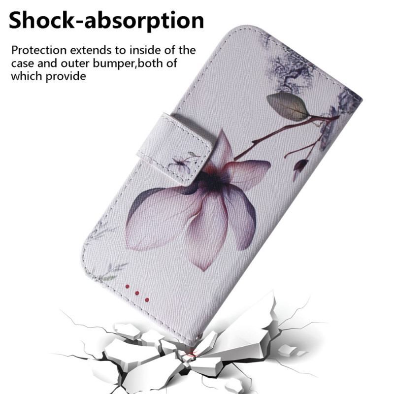 Flip Cover Xiaomi 13 Med Snor Strappy Rose Flower