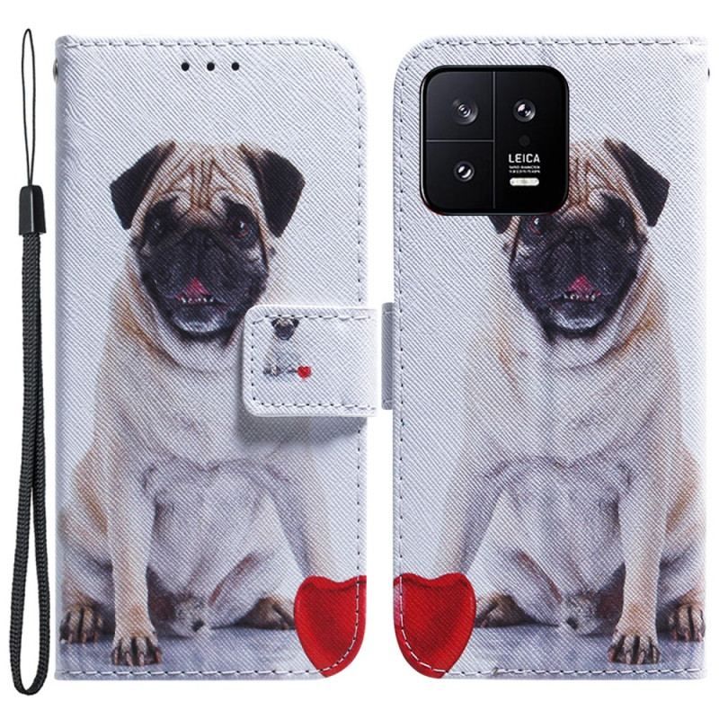 Flip Cover Xiaomi 13 Mops Hund