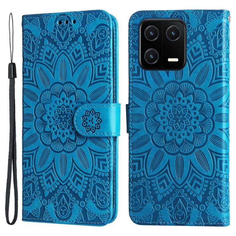 Flip Cover Xiaomi 13 Pro Mandala Sun Med Snor