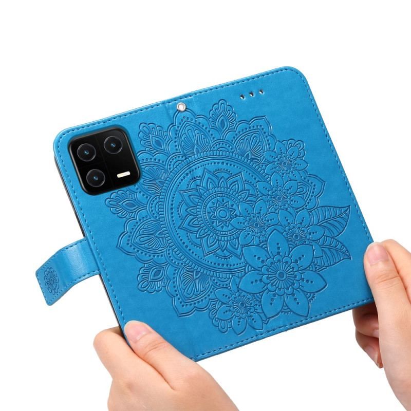 Flip Cover Xiaomi 13 Pro Med Snor Strappy Mandala