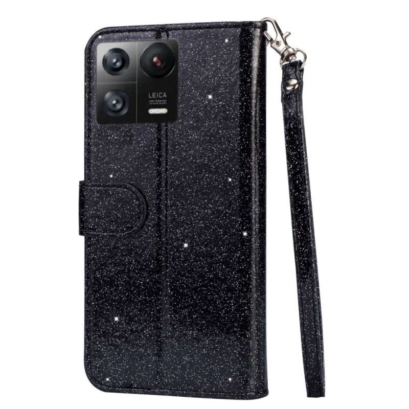 Flip Cover Xiaomi 13 Punge Etui Sequin Tegnebog Stil