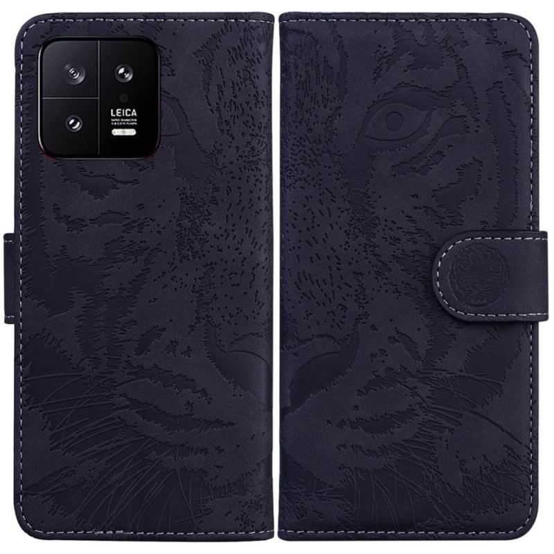 Flip Cover Xiaomi 13 Tiger Fodaftryk