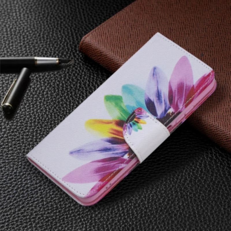 Flip Cover Xiaomi Redmi Note 10 / 10S Akvarel Blomst