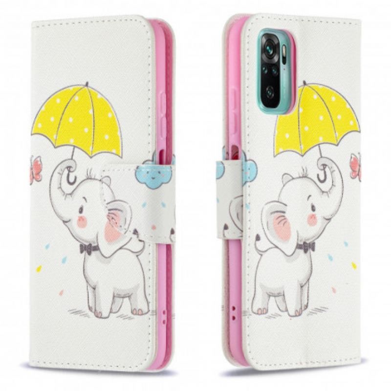 Flip Cover Xiaomi Redmi Note 10 / 10S Baby Elefant