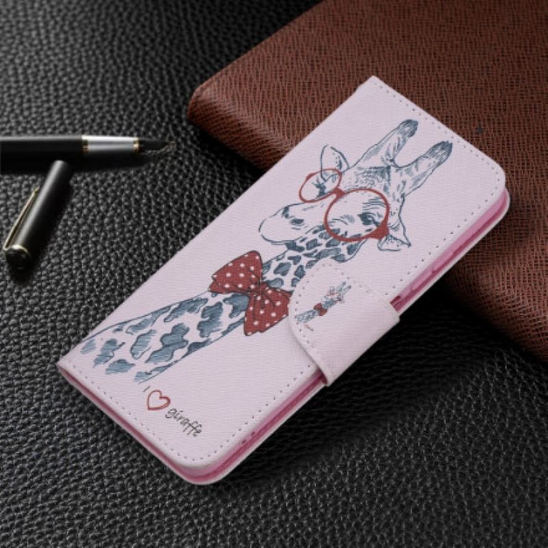 Flip Cover Xiaomi Redmi Note 10 / 10S Brainy Giraf