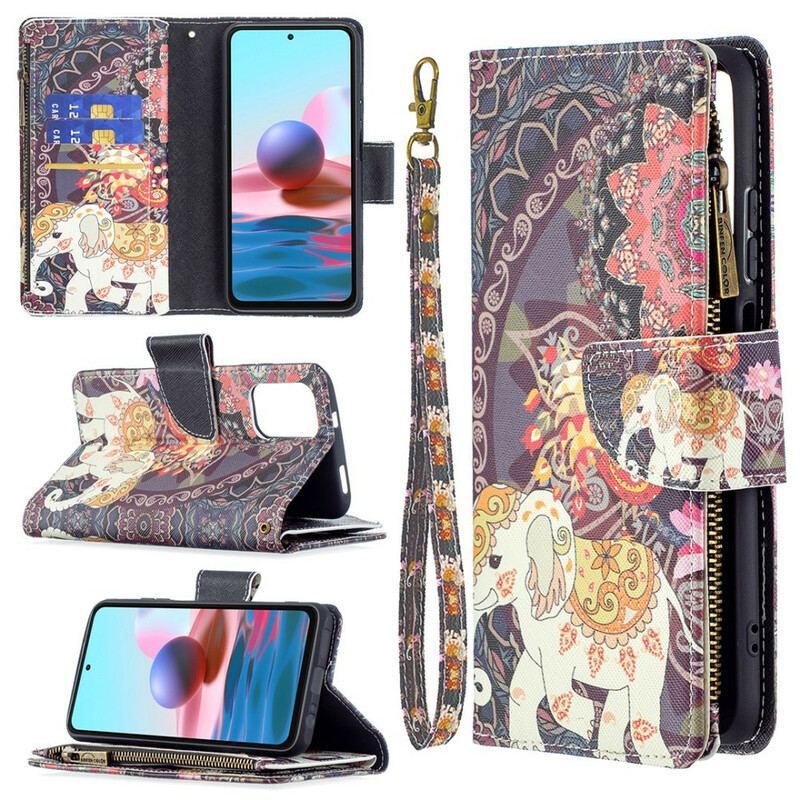 Flip Cover Xiaomi Redmi Note 10 / 10S Elefant Lynlåslomme