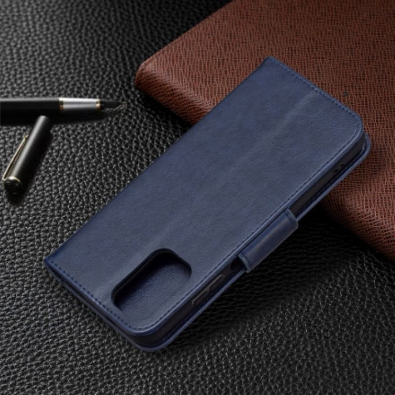 Flip Cover Xiaomi Redmi Note 10 / 10S Med Snor Sommerfugle Trykt Strappy