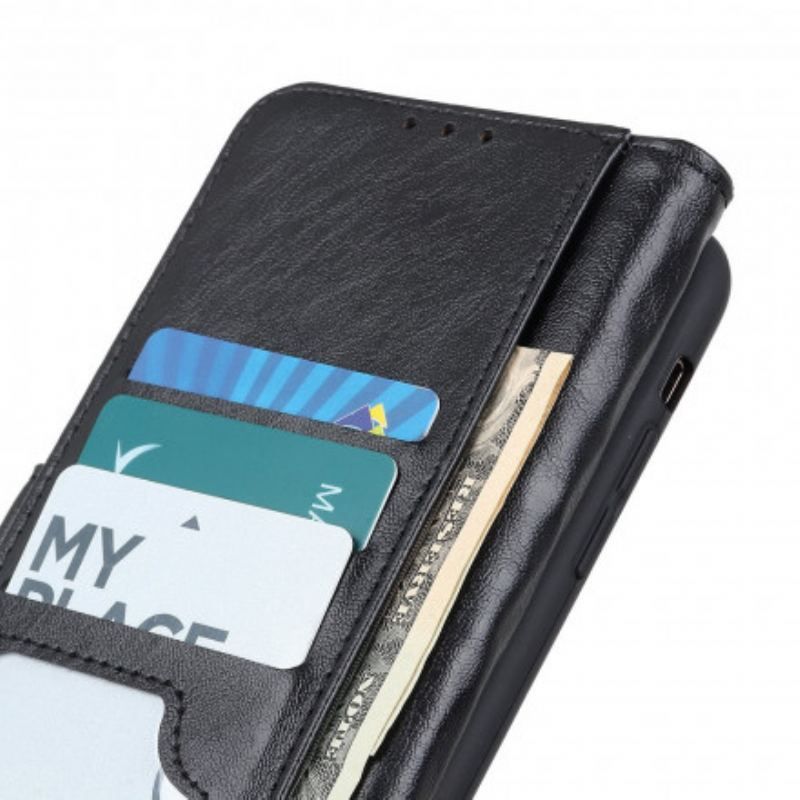 Flip Cover Xiaomi Redmi Note 10 / 10S Tekstureret Kunstlæder