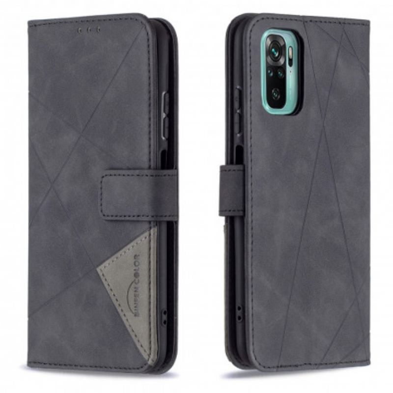 Flip Cover Xiaomi Redmi Note 10 / 10S Trekant Binfen Farve