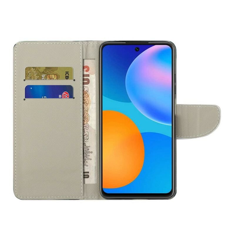 Flip Cover Xiaomi Redmi Note 10 5G Bevar Roen Og Gnistre