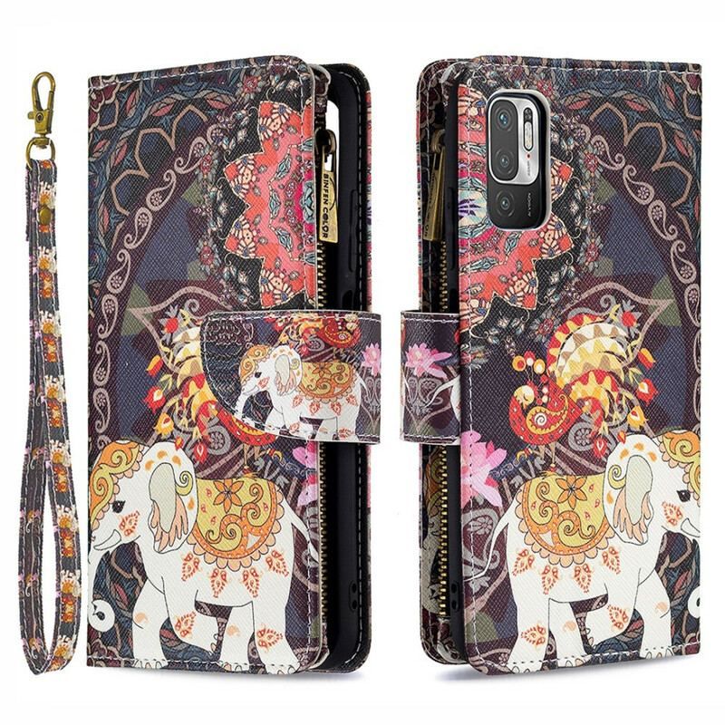 Flip Cover Xiaomi Redmi Note 10 5G Elefant Lynlåslomme