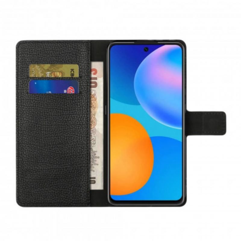 Flip Cover Xiaomi Redmi Note 10 5G Enkelt Litchi