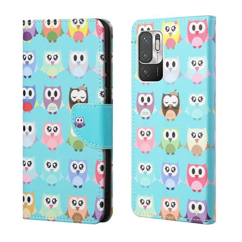 Flip Cover Xiaomi Redmi Note 10 5G Flere Ugler