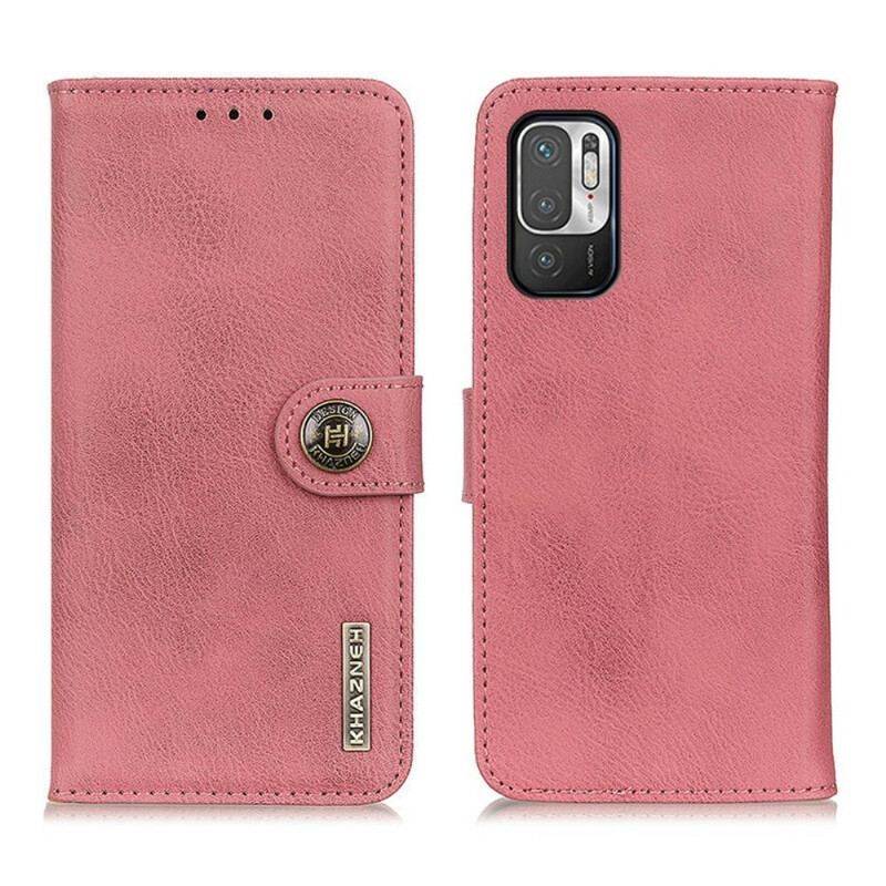 Flip Cover Xiaomi Redmi Note 10 5G Khazneh Retro Split Imiteret Læder