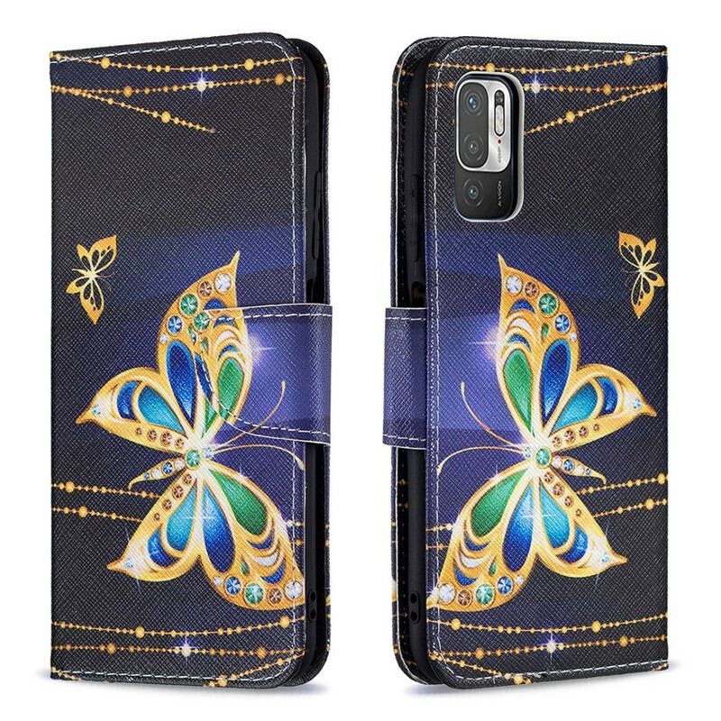 Flip Cover Xiaomi Redmi Note 10 5G Magisk Sommerfugl