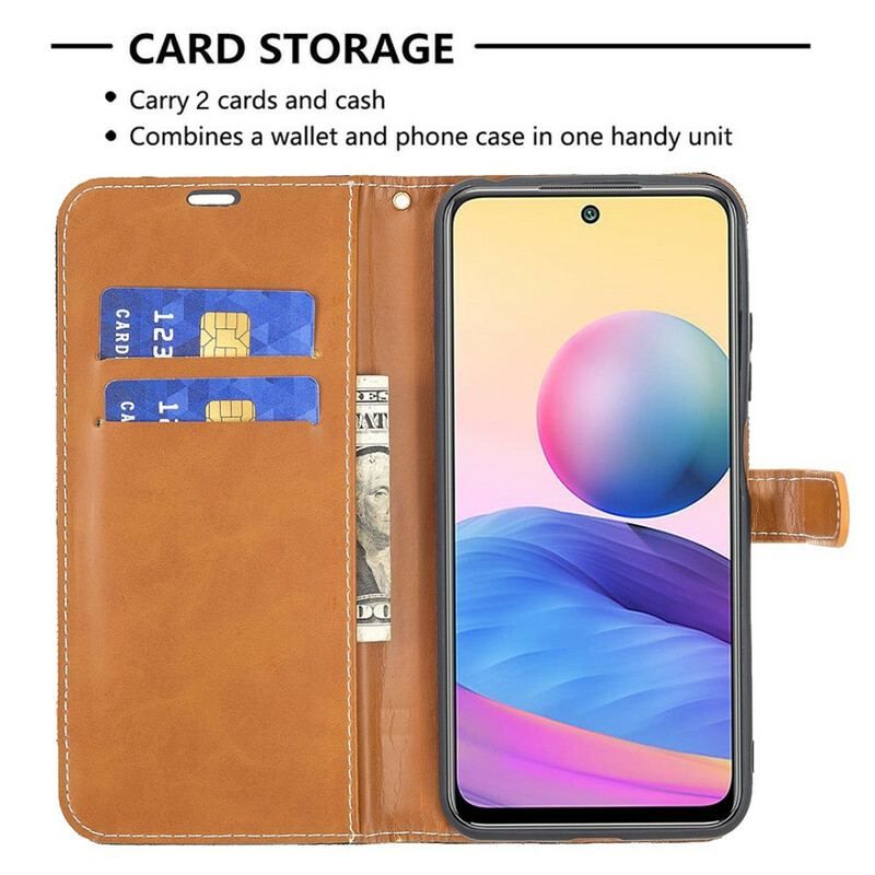 Flip Cover Xiaomi Redmi Note 10 5G Med Snor Rem Stof