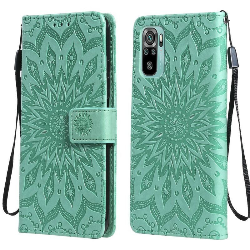 Flip Cover Xiaomi Redmi Note 10 5G Solblomst