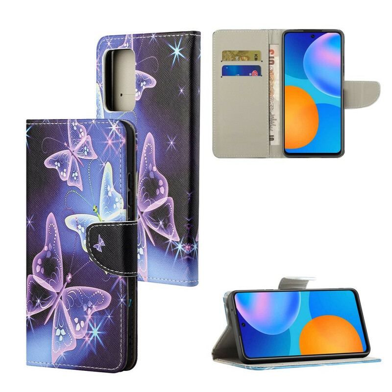 Flip Cover Xiaomi Redmi Note 10 5G Sommerfugle