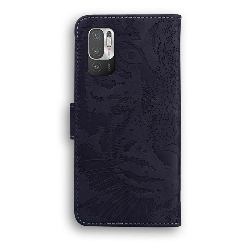 Flip Cover Xiaomi Redmi Note 10 5G Tiger Ansigtsprint