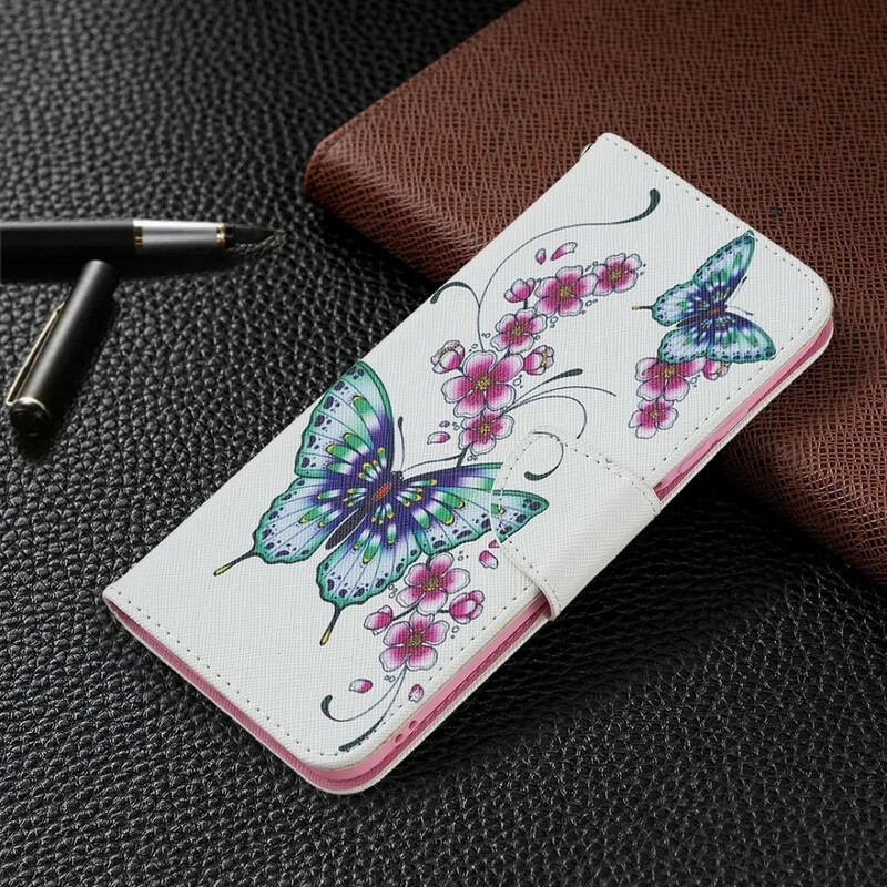 Flip Cover Xiaomi Redmi Note 10 5G Vidunderlige Sommerfugle