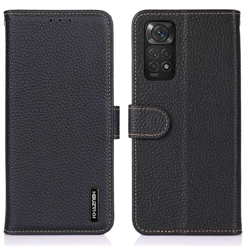 Flip Cover Xiaomi Redmi Note 11 / 11S Khazneh Litchi Læder