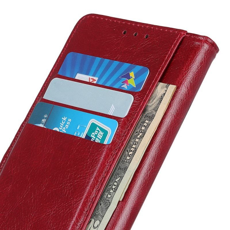 Flip Cover Xiaomi Redmi Note 11 / 11S Style Nappa Læder Vintage Nitter