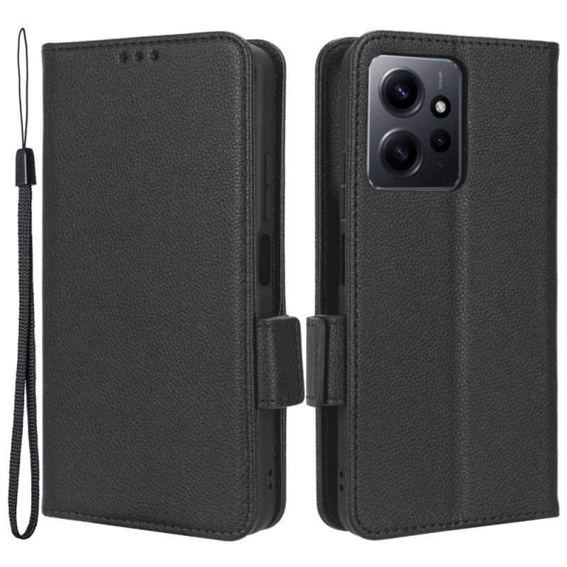 Flip Cover Xiaomi Redmi Note 12 4G Ultra Fin Med Snor