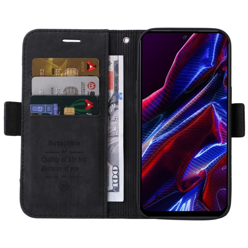 Flip Cover Xiaomi Redmi Note 12 5G Betopnice Forreste Kortholder