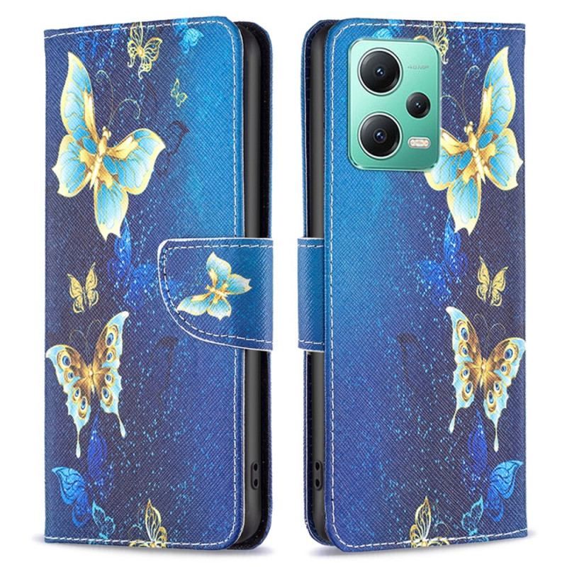 Flip Cover Xiaomi Redmi Note 12 5G Sommerfuglene