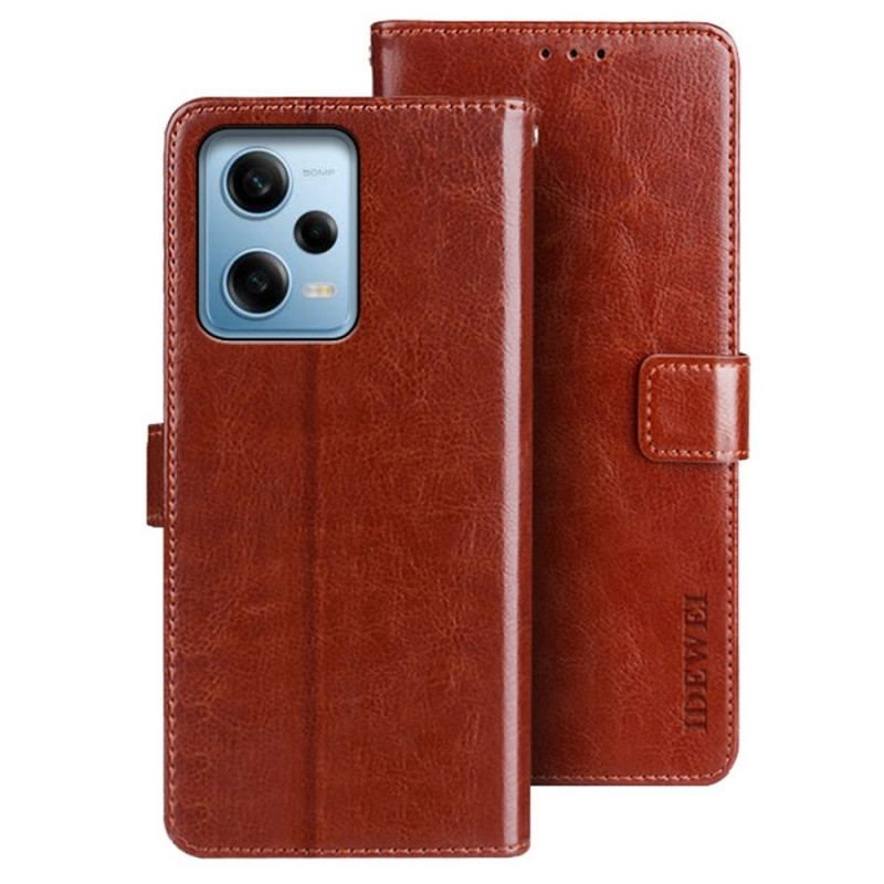 Flip Cover Xiaomi Redmi Note 12 Pro Imiteret Læder Idewei