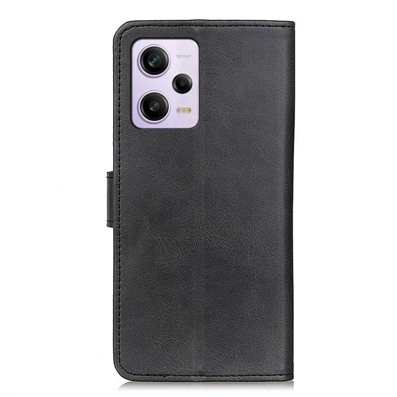 Flip Cover Xiaomi Redmi Note 12 Pro Plus Mat Imiteret Læder